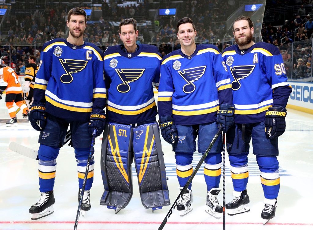 Blues Play Hockey